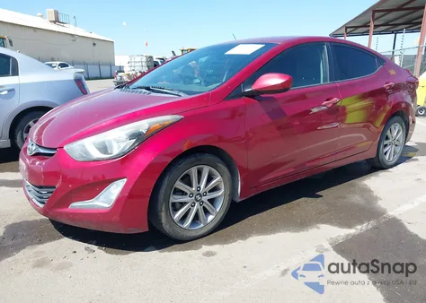 2014 Hyundai Elantra Se from USA, damaged, VIN 5NPDH4AE5EH491025